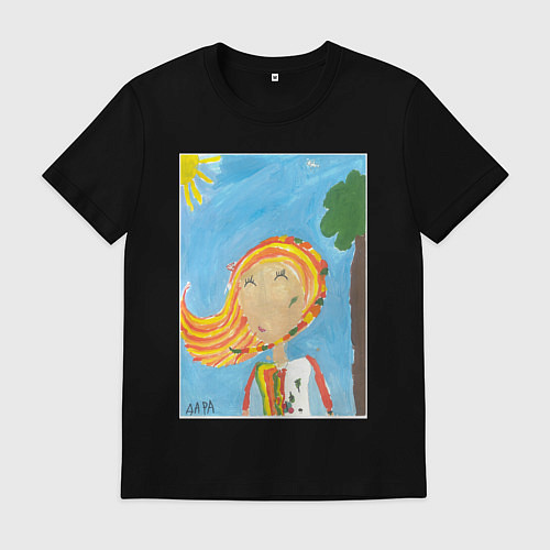 Мужская футболка Счастливая весна / Черный – фото 1