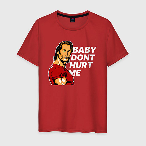 Мужская футболка Baby dont hurt me - Mike OHearn / Красный – фото 1