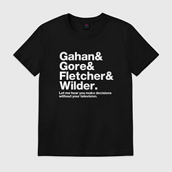 Футболка хлопковая мужская Depeche Mode - GGFW, цвет: черный