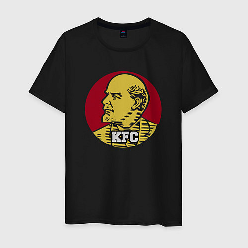 Мужская футболка Lenin KFC / Черный – фото 1