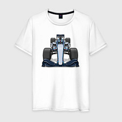 Футболка хлопковая мужская Formula 1 Martini, цвет: белый