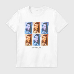 Футболка хлопковая мужская Nayeon Twice Girl, цвет: белый
