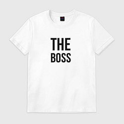 Футболка хлопковая мужская The boss - Couple, цвет: белый