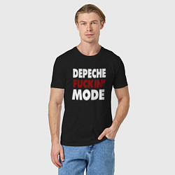 Футболка хлопковая мужская Depeche Funkin Mode, цвет: черный — фото 2