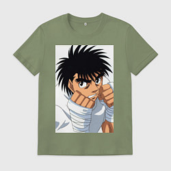 Футболка хлопковая мужская Иппо Боксер, цвет: авокадо