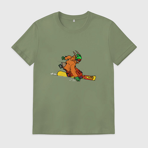 Мужская футболка Заяц и софткарвинг / Авокадо – фото 1