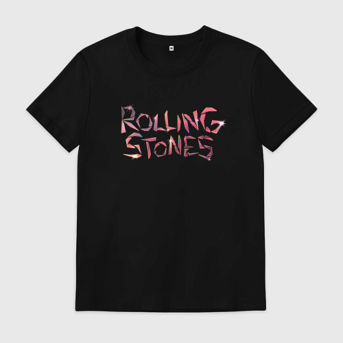 Мужская футболка The Rolling Stones - logo / Черный – фото 1