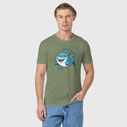 Мужская футболка Толстая акула любит делать кусь / Авокадо – фото 3