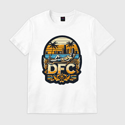 Футболка хлопковая мужская DFC, цвет: белый