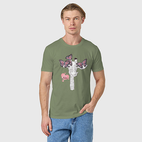 Мужская футболка Бабочки и жираф / Авокадо – фото 3