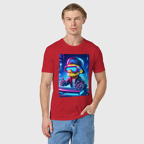 Мужская футболка Барт Симпсон - киберспорт / Красный – фото 3