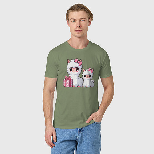 Мужская футболка Альпаки с подарком / Авокадо – фото 3