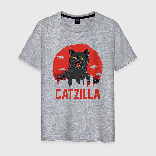 Мужская футболка Catzilla / Меланж – фото 1