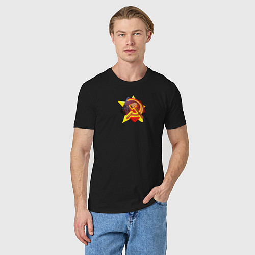 Мужская футболка Red Alert: СССР / Черный – фото 3