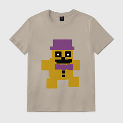 Футболка хлопковая мужская Fnaf psychic friend, цвет: миндальный