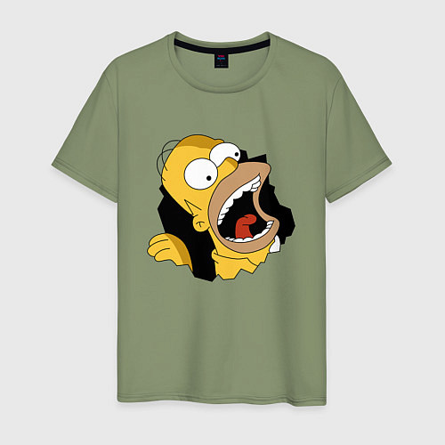 Мужская футболка Гомер - Симпсоны / Авокадо – фото 1