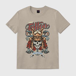 Футболка хлопковая мужская Tokio tattoo, цвет: миндальный