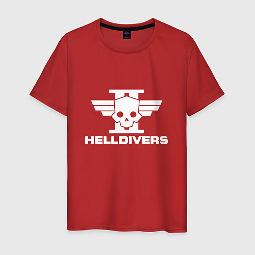 Мужская футболка Helldivers 2: Logo / Красный – фото 1
