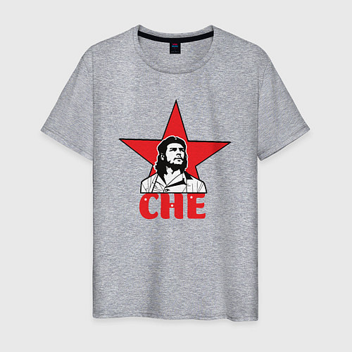 Мужская футболка Che Guevara star / Меланж – фото 1