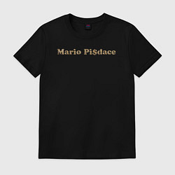 Футболка хлопковая мужская Mario Pisdace, цвет: черный