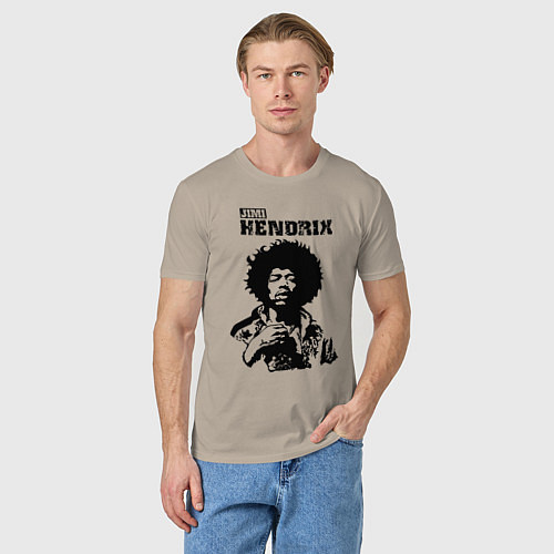 Мужская футболка Johnny Allen Hendrix / Миндальный – фото 3