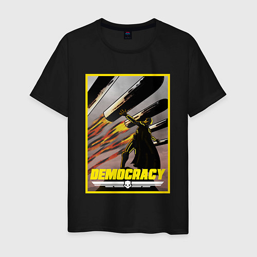 Мужская футболка Helldivers 2 - Авиаудар / Черный – фото 1
