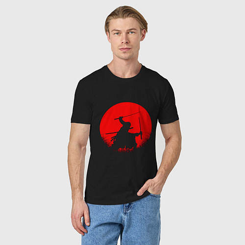 Мужская футболка Охотник на пиратов Зоро Ророноа / Черный – фото 3
