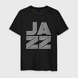 Футболка хлопковая мужская Jazz vibe, цвет: черный