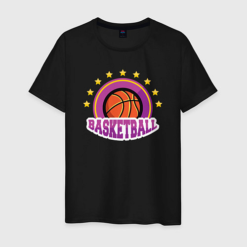 Мужская футболка Basket stars / Черный – фото 1