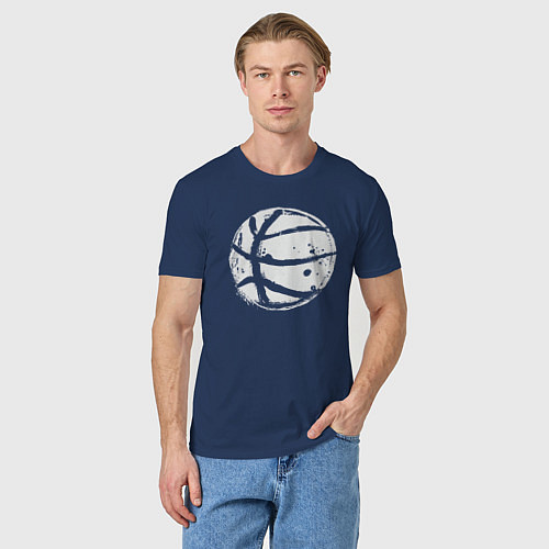 Мужская футболка Basket balls / Тёмно-синий – фото 3