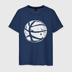Футболка хлопковая мужская Basket balls, цвет: тёмно-синий