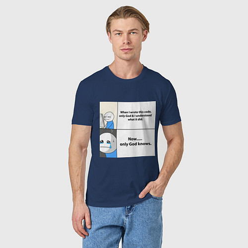 Мужская футболка Programmers life / Тёмно-синий – фото 3