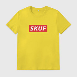 Футболка хлопковая мужская Skuf - trend, цвет: желтый