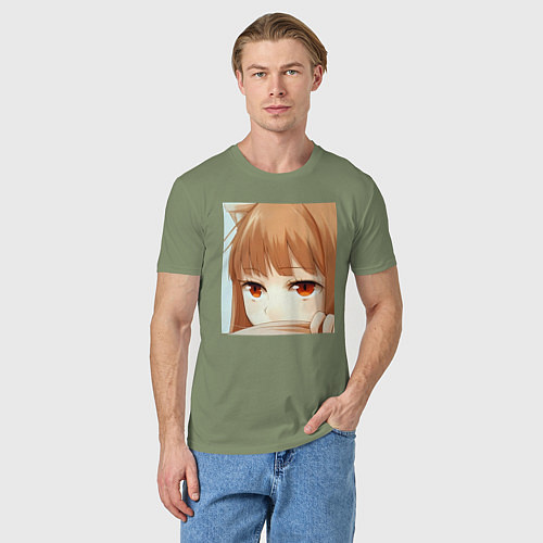 Мужская футболка Волчица и пряности Холо / Авокадо – фото 3