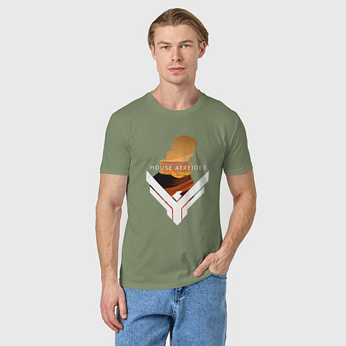 Мужская футболка House Arteides - Dune / Авокадо – фото 3