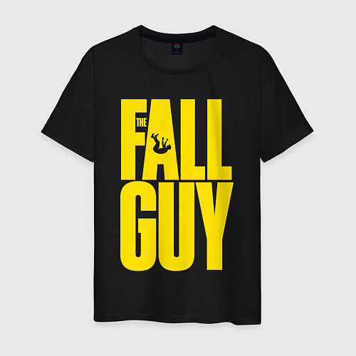 Мужская футболка The fall guy logo / Черный – фото 1