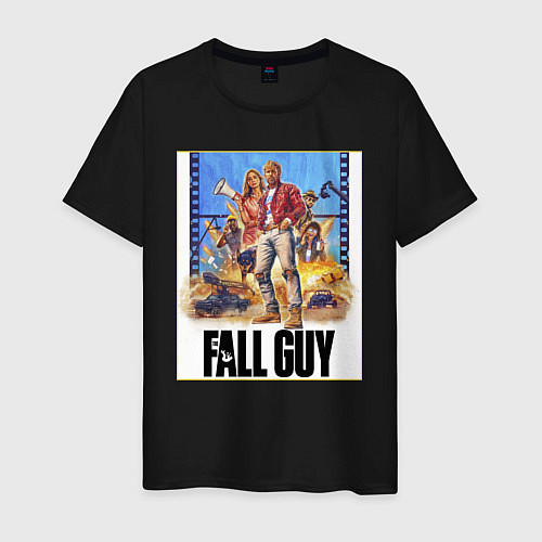 Мужская футболка Каскадеры Эмили Блант и Райан Гослинг / Черный – фото 1