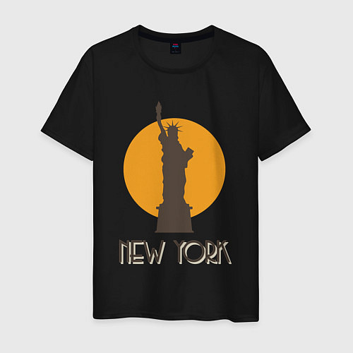 Мужская футболка Город Нью-Йорк / Черный – фото 1