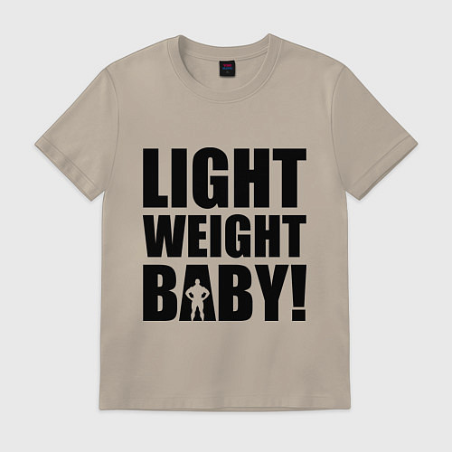 Мужская футболка Light weight baby / Миндальный – фото 1