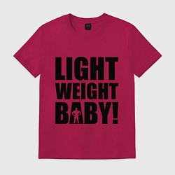 Футболка хлопковая мужская Light weight baby, цвет: маджента