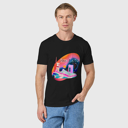 Мужская футболка 80s Love / Черный – фото 3