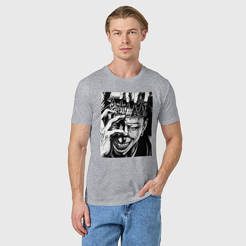 Мужская футболка Магическая битва Сугуру Гэто / Меланж – фото 3