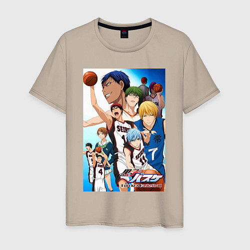 Мужская футболка Баскетбол Куроко / Миндальный – фото 1