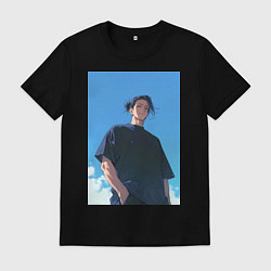 Футболка хлопковая мужская Сугуру Гэто, цвет: черный