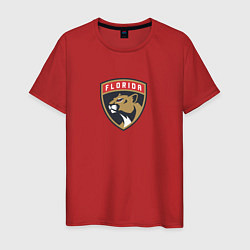 Футболка хлопковая мужская Florida Panthers NHL, цвет: красный