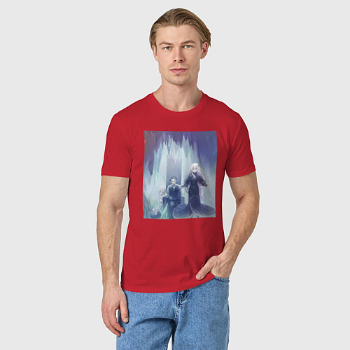 Мужская футболка Жизнь с нуля в альтернативном мире / Красный – фото 3