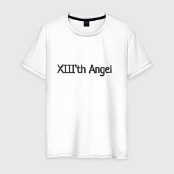 Футболка хлопковая мужская XIIIth angel, цвет: белый