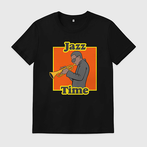 Мужская футболка Время джаза / Черный – фото 1