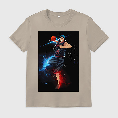 Мужская футболка Баскетбол Куроко Дайки Аоминэ / Миндальный – фото 1