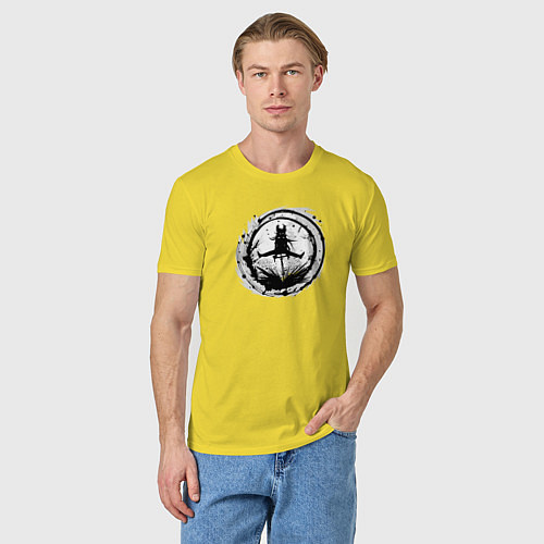 Мужская футболка Велоосенний марафон / Желтый – фото 3